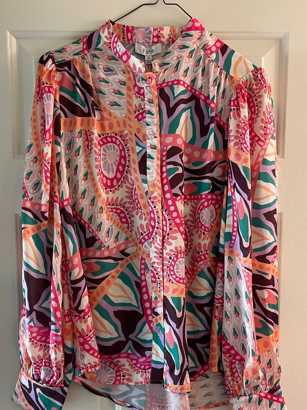 Sz. S FATE colorful blouse NWT